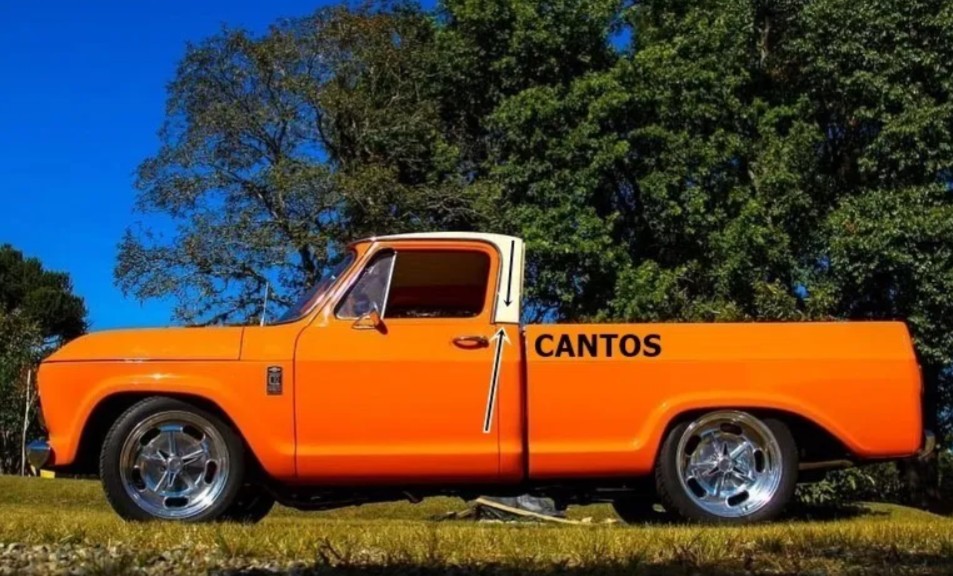 Frisos Retos Traseira Cabine Teto Da C10 C 10 Chevrolet